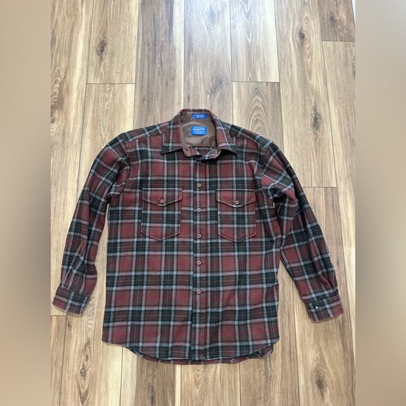 Pendleton Other - Pendleton Men's outdoorsman virgin wool Plaid Button Down Shirt size large